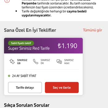 Sınırsız Tarife Zorunluluğu Ve Alternatif Paket Sunulmaması
