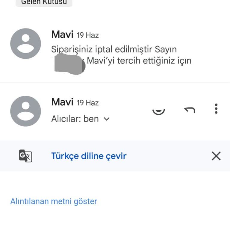 Mavi Giyimden İade Edilmeyen Ücret Mağduriyeti