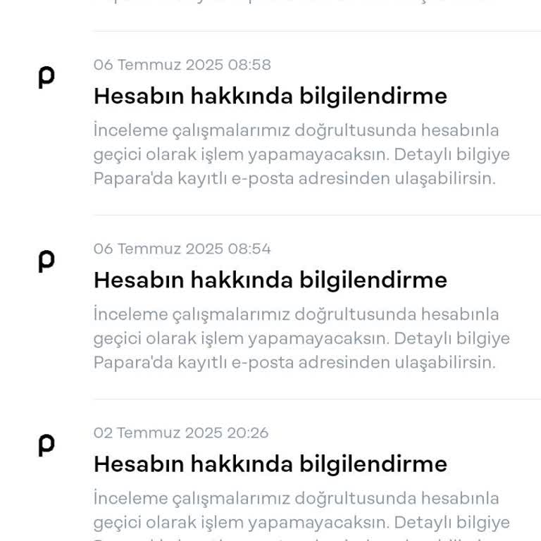 Papara Hesabımın Kısıtlaması Bir Türlü Kaldırılmıyor!