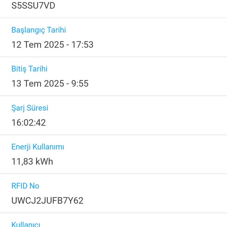 Şarj Cihazı Kullanımında Beklenmedik Yüksek Ücret
