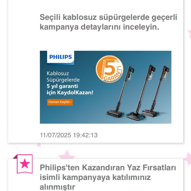 Philips Robot Süpürge Hediye Çeki Kodum Hala Gönderilmedi