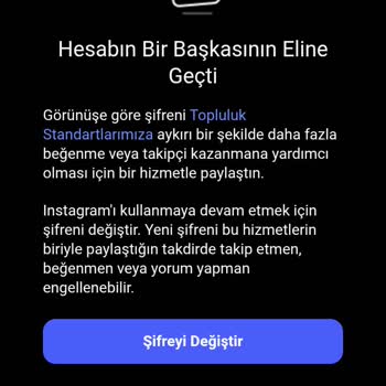 Instagram Hesabımda Giriş Engeli Ve Şifre Sorunu Yaşıyorum