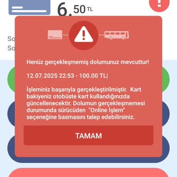 Online Kentkart Yüklemesi Sonrası Bakiye Sorunu Ve Mağduriyet
