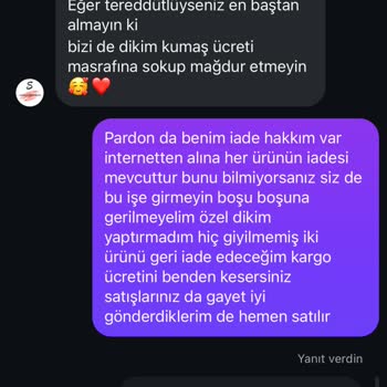 Yanlış Beden Bilgilendirmesi Ve İade Sorunu Yaşadım