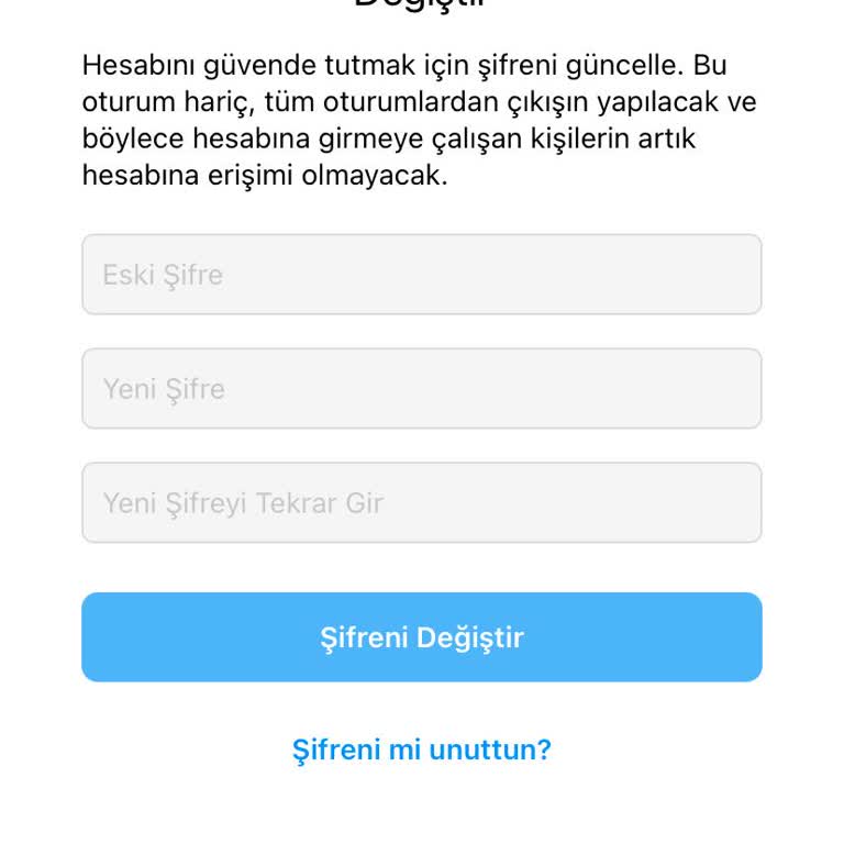 Instagram Doğru Bilgilerle Hesabımda Güvenlik Sorunu Yaşıyorum