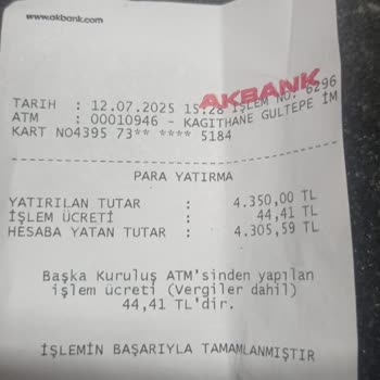 ATM'den Yatırılan Para Hesaba Geçmedi, Mağdur Edildim