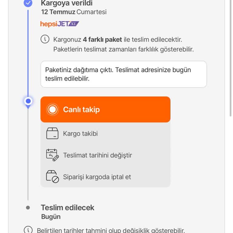Hepsiburada Kargo Teslimatında Gecikme Ve Bilgilendirme Sorunu