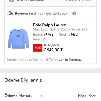 Teslim Edilemeyen Ürün İçin Yetersiz Bilgilendirme Ve Kargo Sorunu