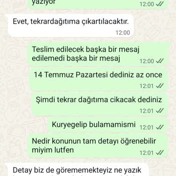 Teslim Edilemeyen Ürün İçin Yetersiz Bilgilendirme Ve Kargo Sorunu