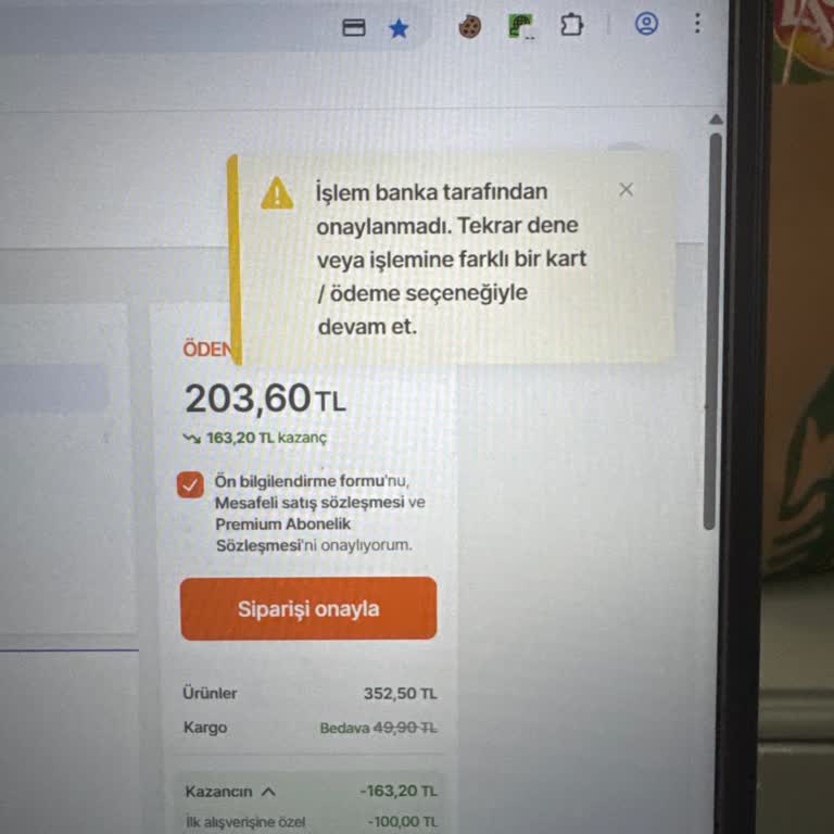 Fups Premium Kartımla Hepsiburada'da Ödeme Yapamıyorum