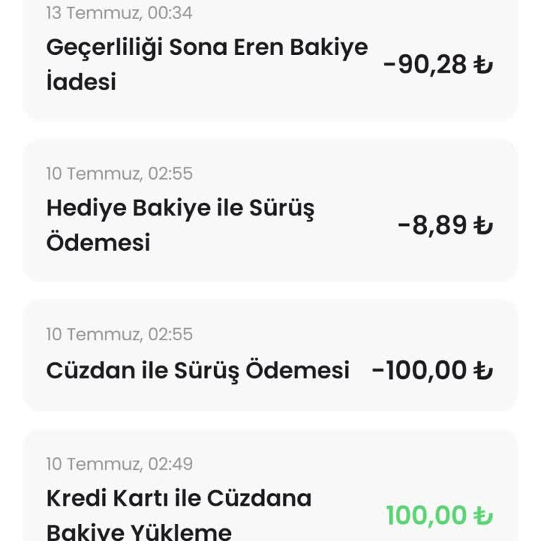 Yüklediğim Bakiye Haksızca Geri Alındı