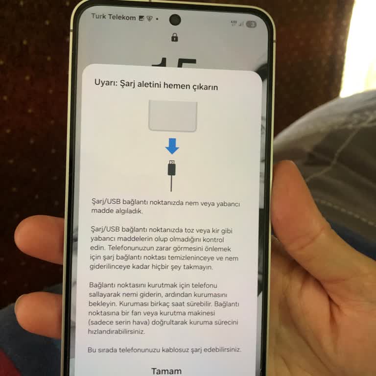 Samsung S24 FE Modelinde Sürekli Nem Uyarısı Ve Şarj Sorunu