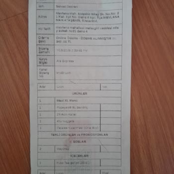 Popeyes Siparişlerinde Sürekli Eksik Ve Yanlış Teslimat Sorunu