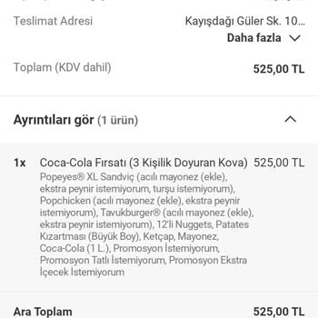 Popeyes Siparişlerinde Sürekli Eksik Ve Yanlış Teslimat Sorunu