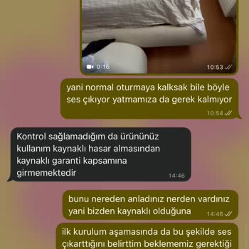İlk Günden Beri Devam Eden Baza Gıcırdaması Ve Yetersiz Garanti Hizmeti