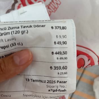 Döner Ekmekte Çiğ Patatesle Büyük Hayal Kırıklığı