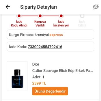 Dior Sauvage Elixir Şikayeti