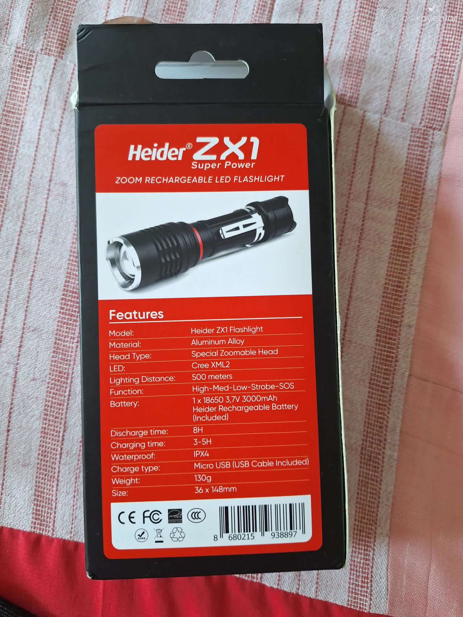 dc T！！ Heider ZX1 El Fenerinde Şarj Girişi Problemi Ve İlgisiz Müşteri