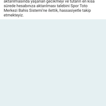 Bahis Kazancım Hesabıma Yansıtılmadı, Mağduriyetimin Giderilmesini İstiyorum