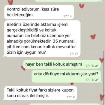 Aldığım Tekli Koltuk Son Anda Çift Koltuk Yapıldı, Koltuk Numaram Silindi