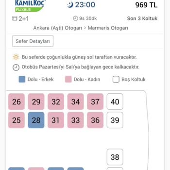 Aldığım Tekli Koltuk Son Anda Çift Koltuk Yapıldı, Koltuk Numaram Silindi