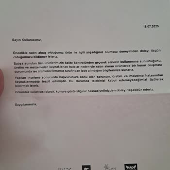 Columbia Ayakkabının Kısa Sürede Yıpranması Ve Garanti Sürecinde Destek Alınamaması