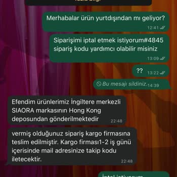Sipariş Sonrası İletişim Yok, Ürün Durumu Belirsiz Ve Para İadesi Yapılmıyor