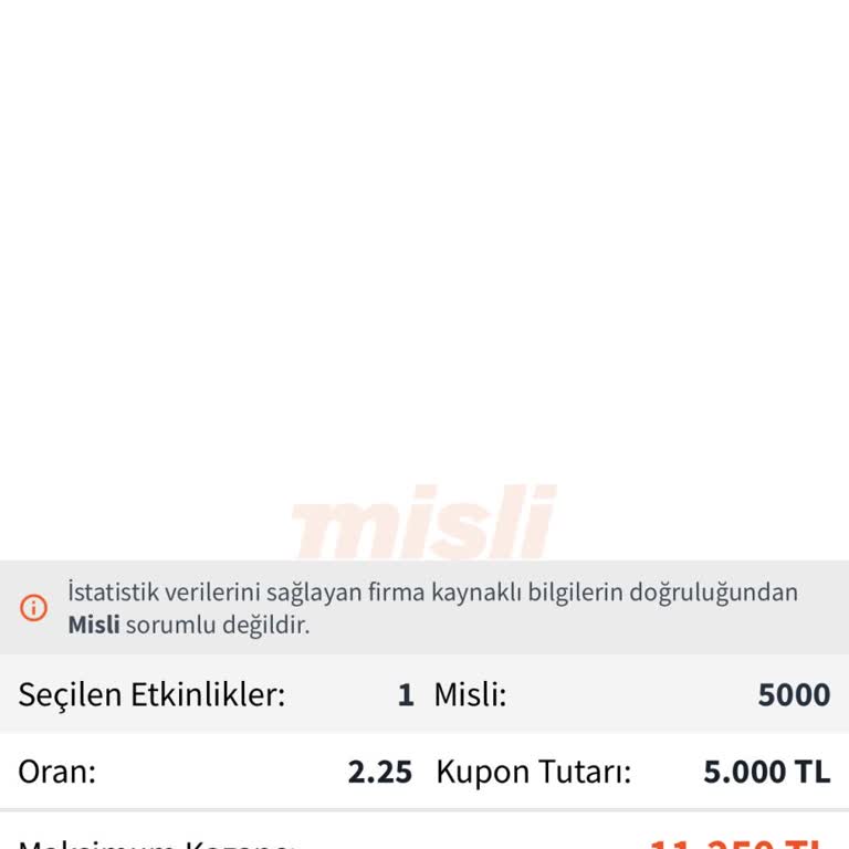 Misli Kazanan Kuponumun Ödemesi Gecikiyor