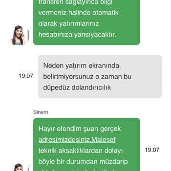 Yatırdığım Para Hesaba Geçmedi, Destek Çözüm Sunmadı
