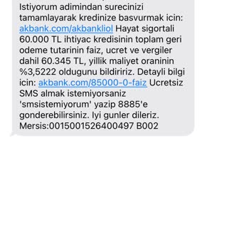 İptal Edilmeyen Akbank Mesajlarıyla Sürekli Rahatsızlık
