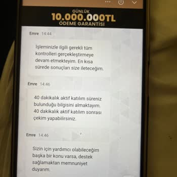 Kazanç Çekiminde Sürekli Oyun Süresi Şartı Sunulması