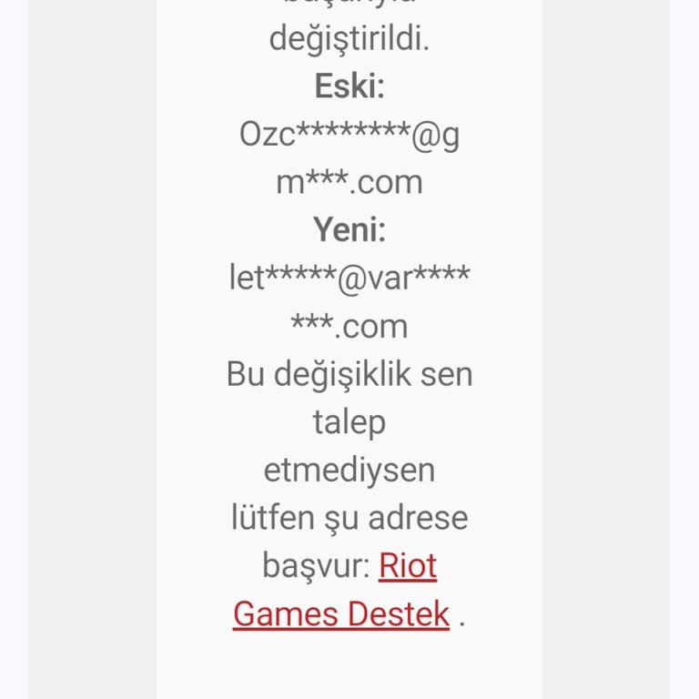 Hesap E-postam İzinsiz Değiştirildi, Destek Ekibine Ulaşamıyorum