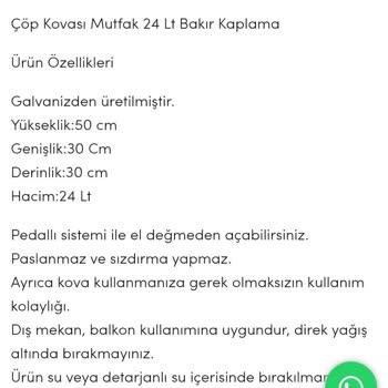 The Mia Aldığım Çöp Kovası Kısa Sürede Paslandı ve Sızdırdı, Firma Yardımcı Olmadı
