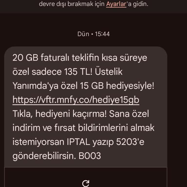 Vodafone Kampanyasına Erişemiyorum Fatura Sunulmuyor Çözüm İstiyorum