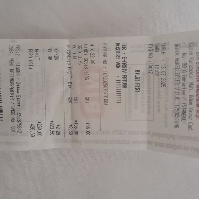 Satın Alınan Sosis Ürününde Yabancı Madde Şikayeti