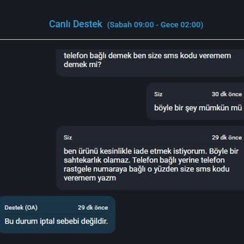 Satın Aldığım Hesapta Numara Değişikliği Ve İade Sorunu: İlan Detayları Yanıltıcı