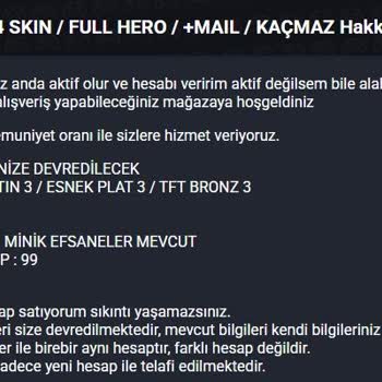 Satın Aldığım Hesapta Numara Değişikliği Ve İade Sorunu: İlan Detayları Yanıltıcı