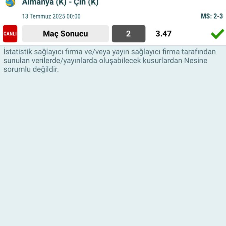 Nesine.com'da Kupon Sonuçlandırma Süresinin Uzaması Ve Mağduriyet