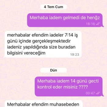 İade Sürecinde İletişim Eksikliği Ve Belirsizlik