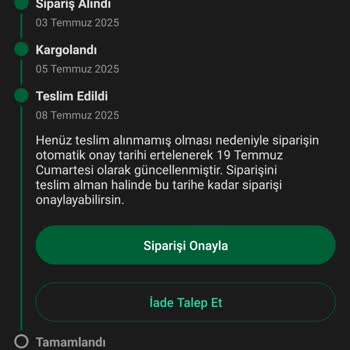 Kargo Teslim Edilmeden Teslim Edildi Gösterildi, Param Ve Ürünüm Kayboldu