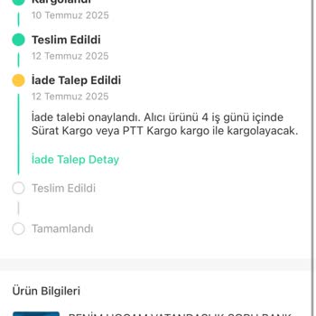 Test Kitabım Kayıp, Yanlış Ürün Gönderildi