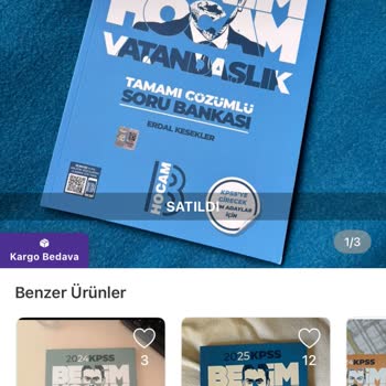 Test Kitabım Kayıp, Yanlış Ürün Gönderildi