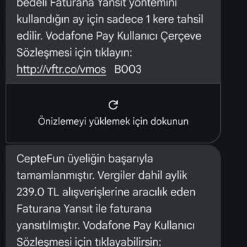 İzinsiz Başlatılan Ceptefun Aboneliği İptal Edilmiyor