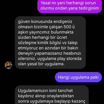 Tanchat Uygulamasında Güven Sorunu Ve Kişisel Bilgi Talebi Endişesi