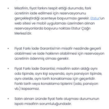 Otel Fiyat Farkı İadesinde Taksit Bahanesiyle Mağduriyet Yaşadım