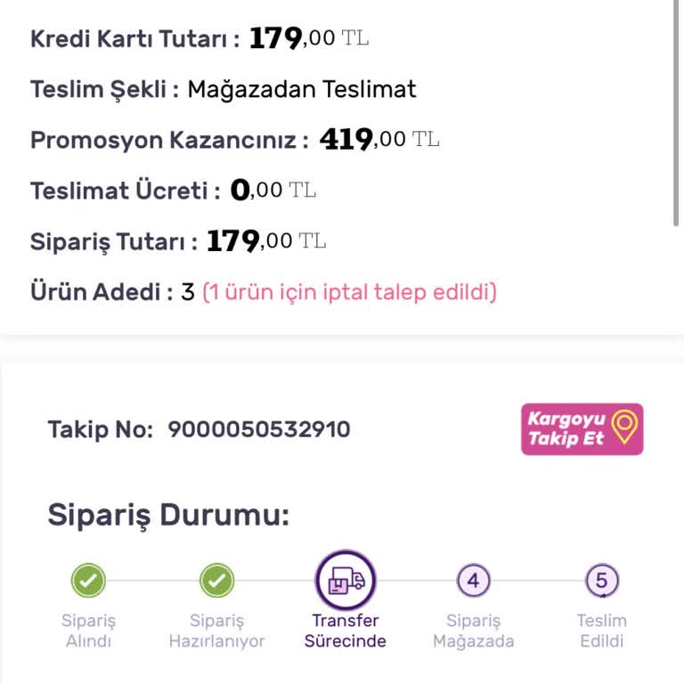 Siparişim Kargoda Bekliyor Ve Ürünüm Stokta Olmadığı İçin İptal Edildi