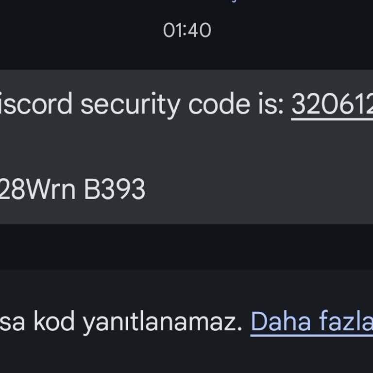 Üye Olmadığım Discord İçin Telefonuma Güvenlik Kodu Gönderildi