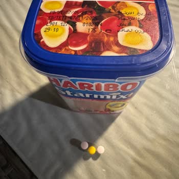 Haribo Şeker Paketinden Çıkan Bilinmeyen Hap Şeklindeki Sert Maddeler