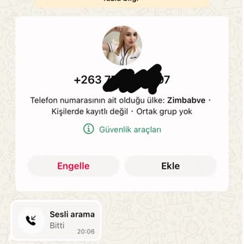 Yabancı Numara Üzerinden Gelen Şüpheli WhatsApp Araması Hakkında Endişe