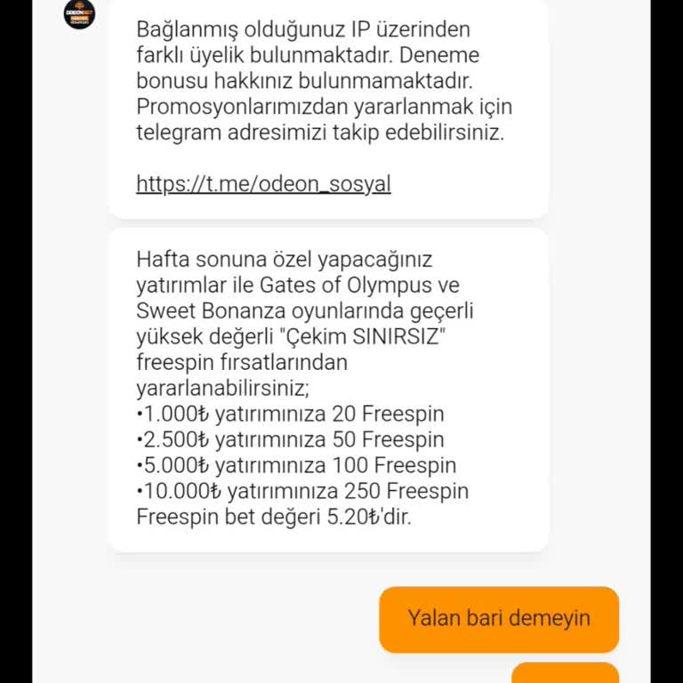 Odeonbet Deneme Bonusu Ve Ödeme Sorunu